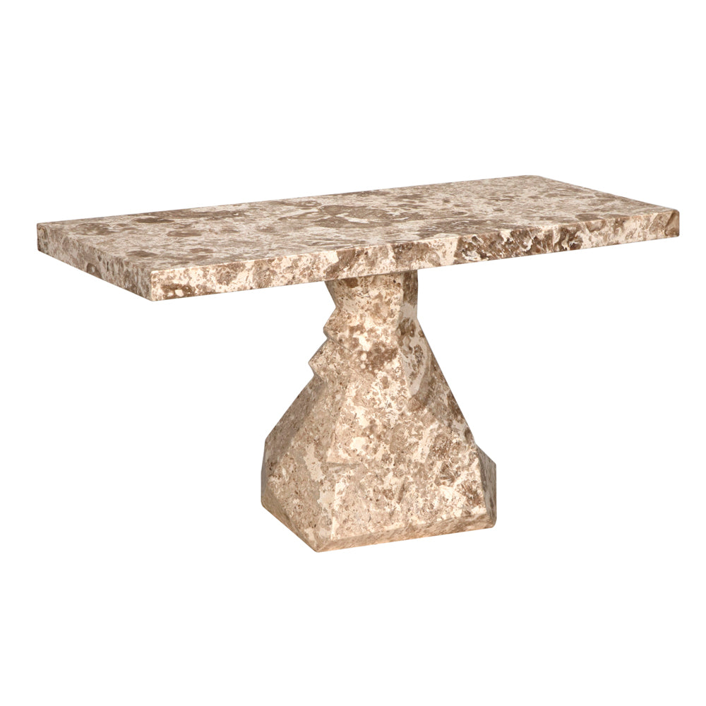 Noir Tilden Console - White Marble