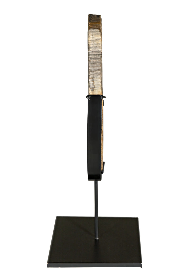 American Home Furniture | Noir - Wood Fossil with Stand, 12"