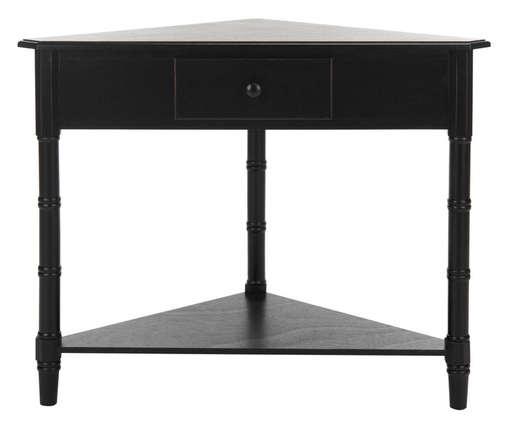 Gomez Corner Table With Storage Drawer