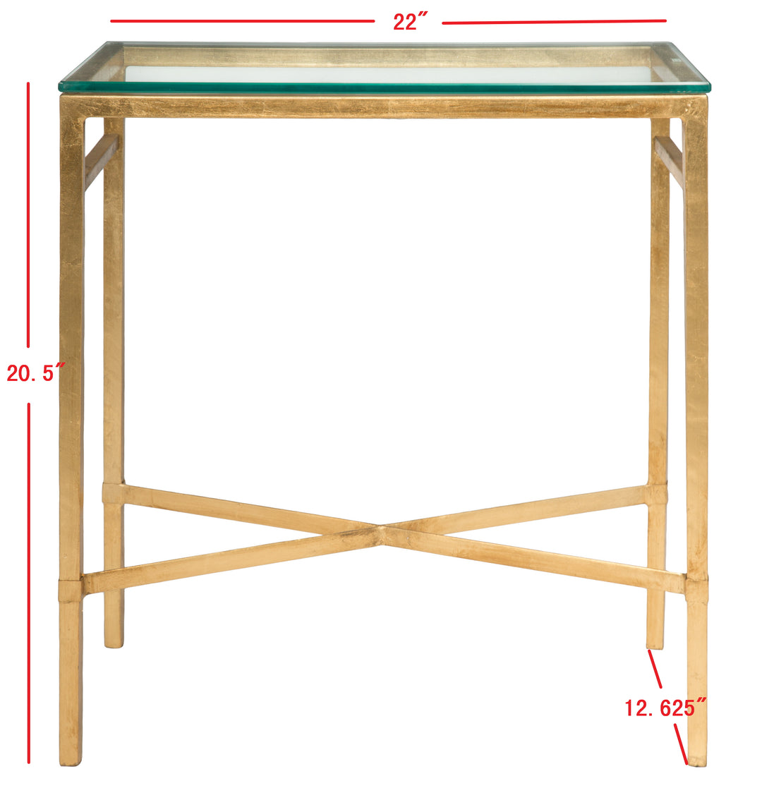 ANTIQUE GOLD GILT / 22.1" X 12.5" X 24.5"