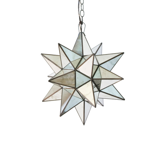 Lg Ant Mir Star Chandelier - AMS111