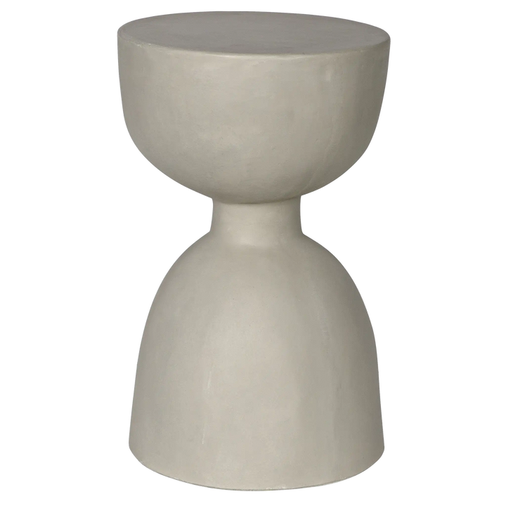 American Home Furniture | Noir - Hourglass Stool, Fiber Cement