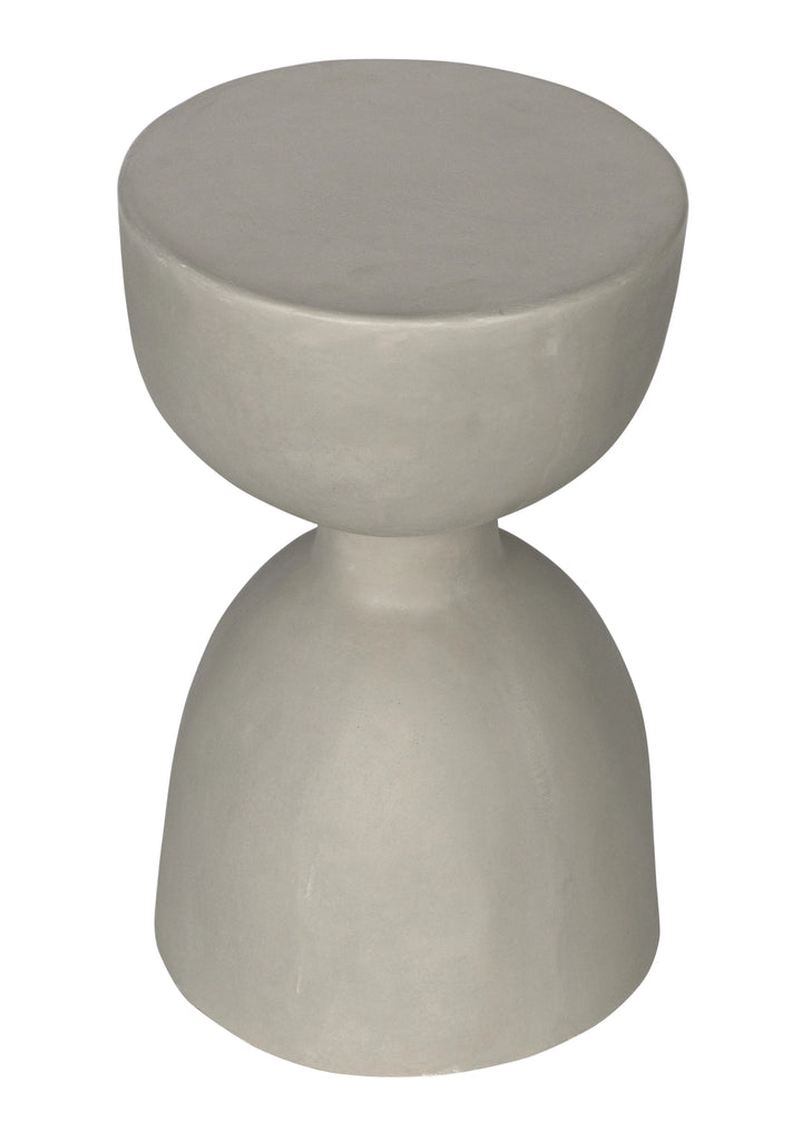 American Home Furniture | Noir - Hourglass Stool, Fiber Cement