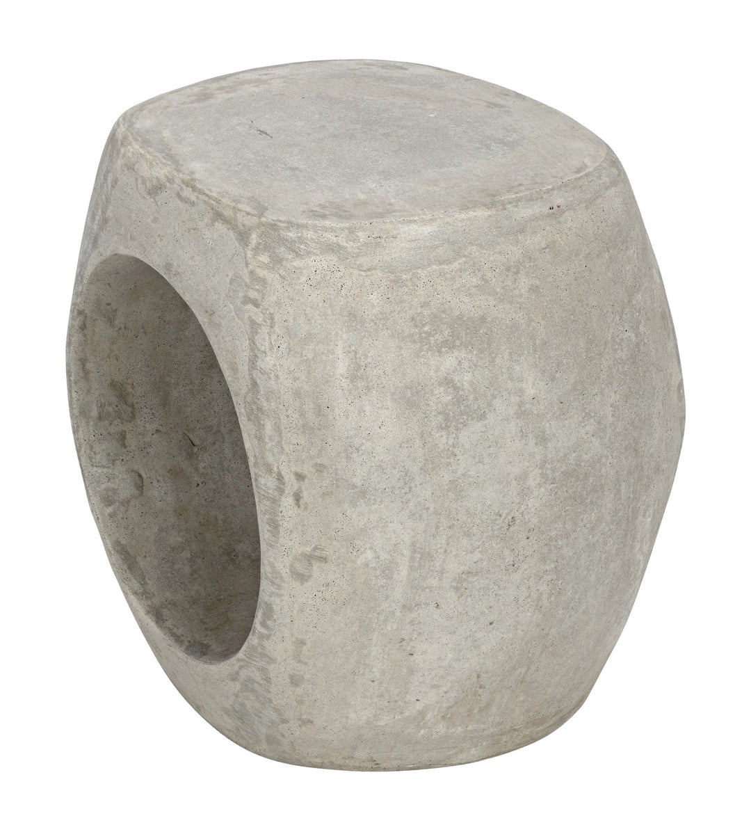 American Home Furniture | Noir - Trou Side Table/Stool, Fiber Cement