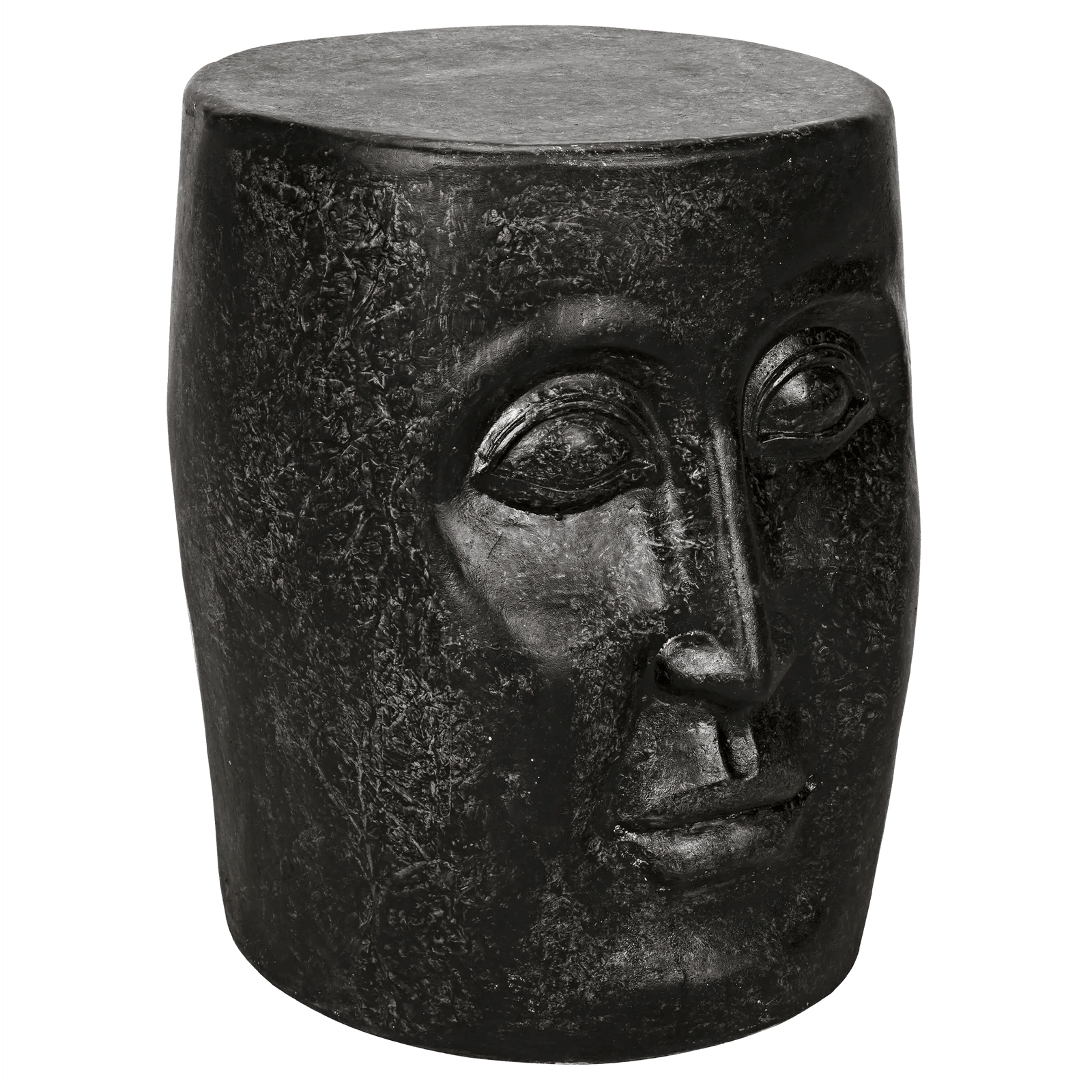 Noir Head Side Table, Black Fiber Cement ACCENT TABLES