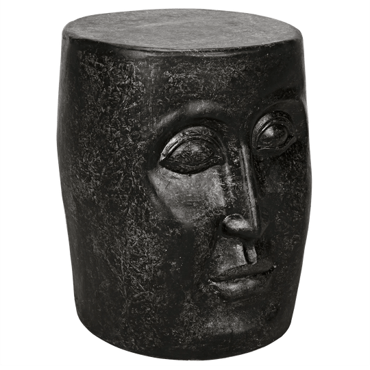 Noir Head Side Table, Black Fiber Cement ACCENT TABLES