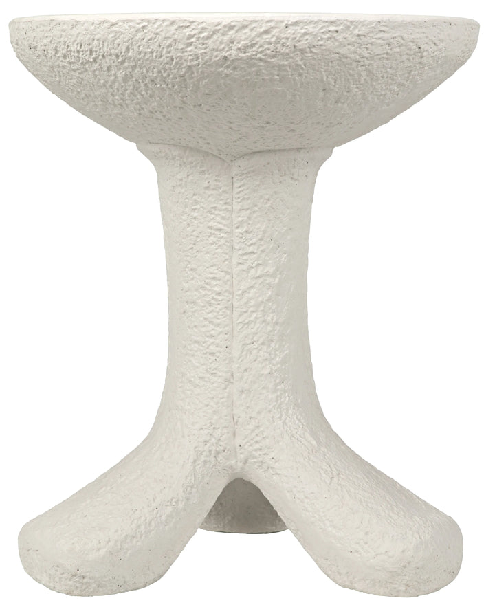 American Home Furniture | Noir - Laramy Side Table, White Fiber Cement