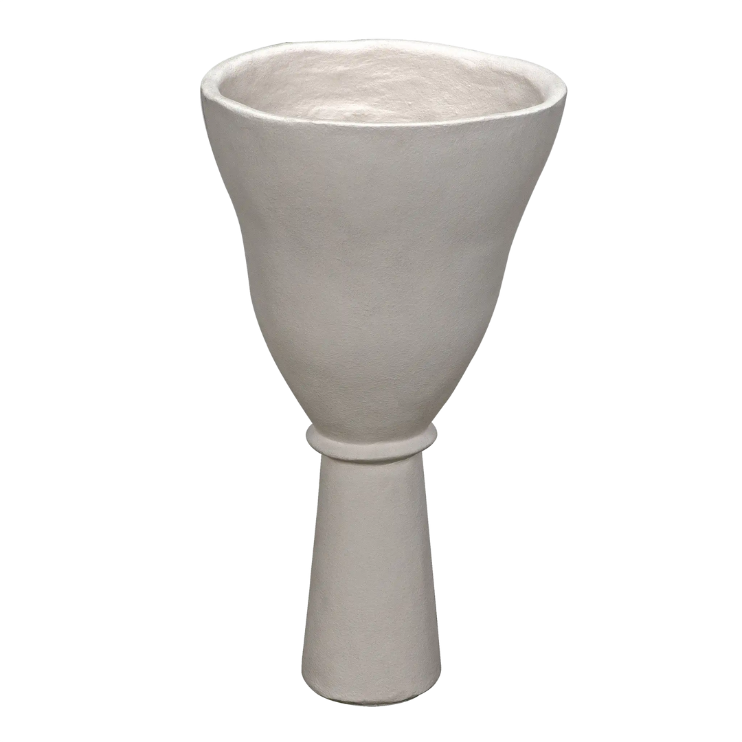 American Home Furniture | Noir - Vase, White Fiber Cement