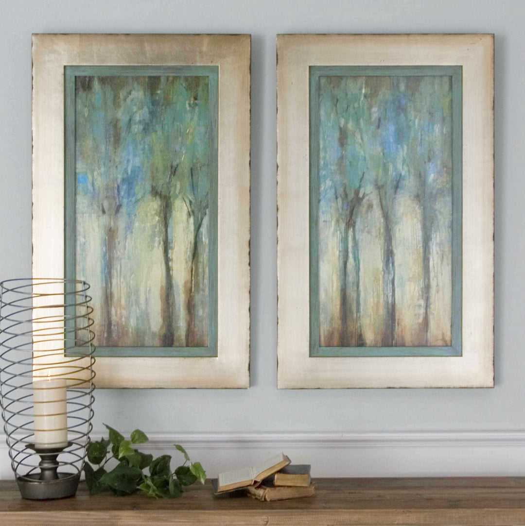 American Home Furniture Uttermost Whispering Wind Framed Art, S/2