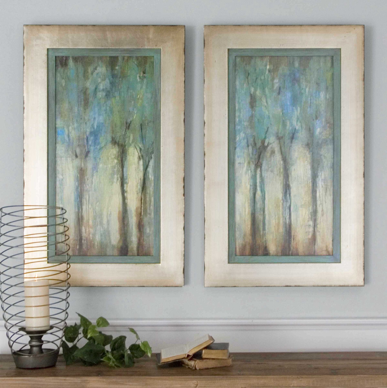 American Home Furniture Uttermost Whispering Wind Framed Art, S/2