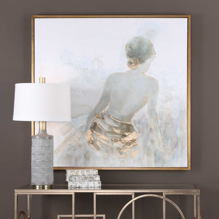 American Home Furniture Uttermost Gold Highlights Feminine Art