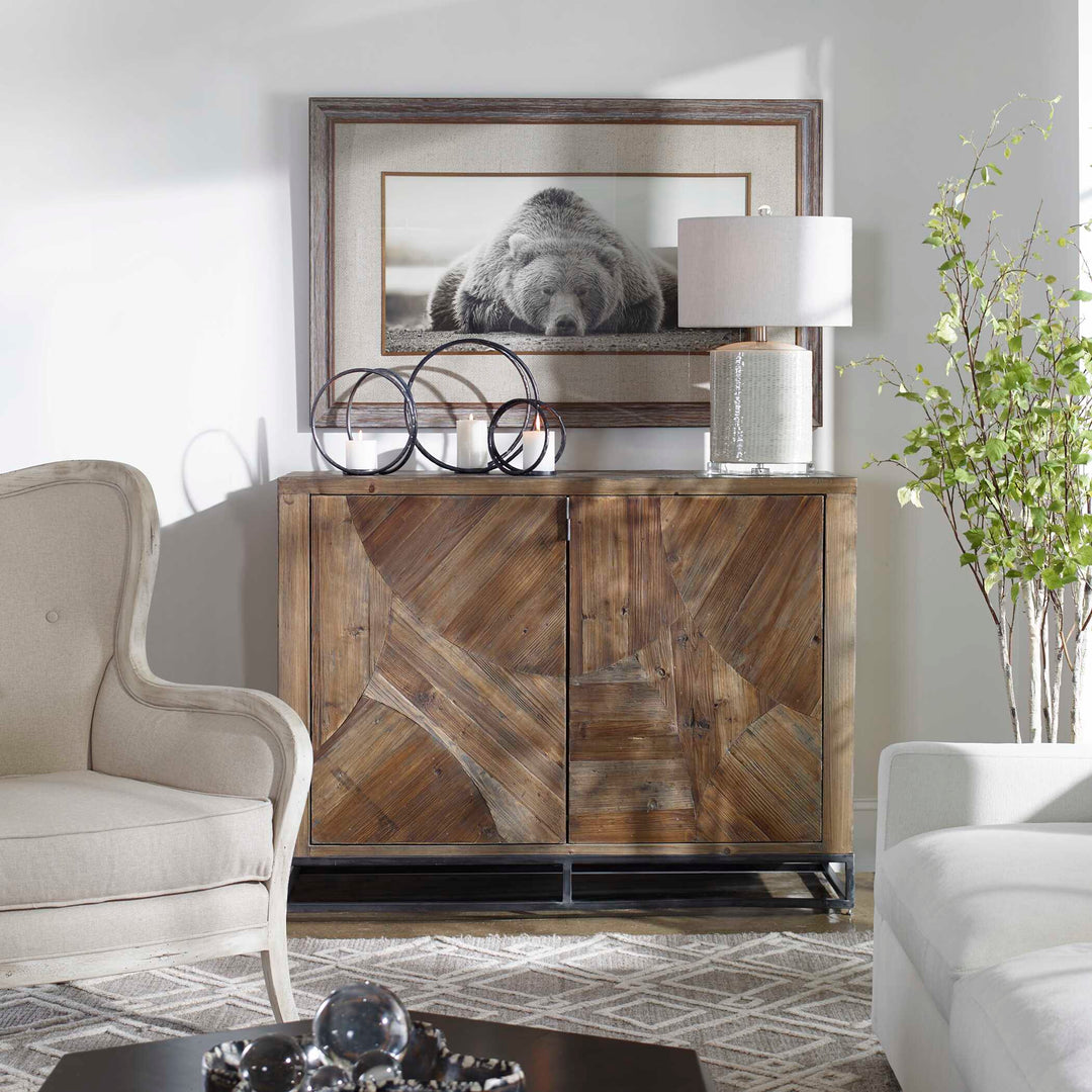 American Home Furniture Uttermost Deep Sleep Bear Print