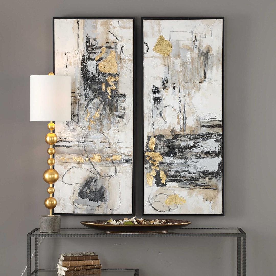 American Home Furniture Uttermost Life Scenes Abstract Art S/2