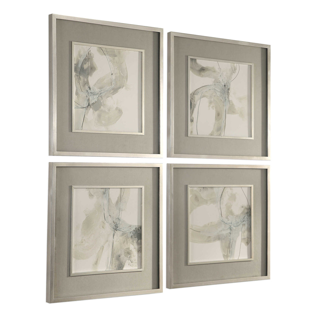 American Home Furniture Uttermost Divination Abstract Art, S/4