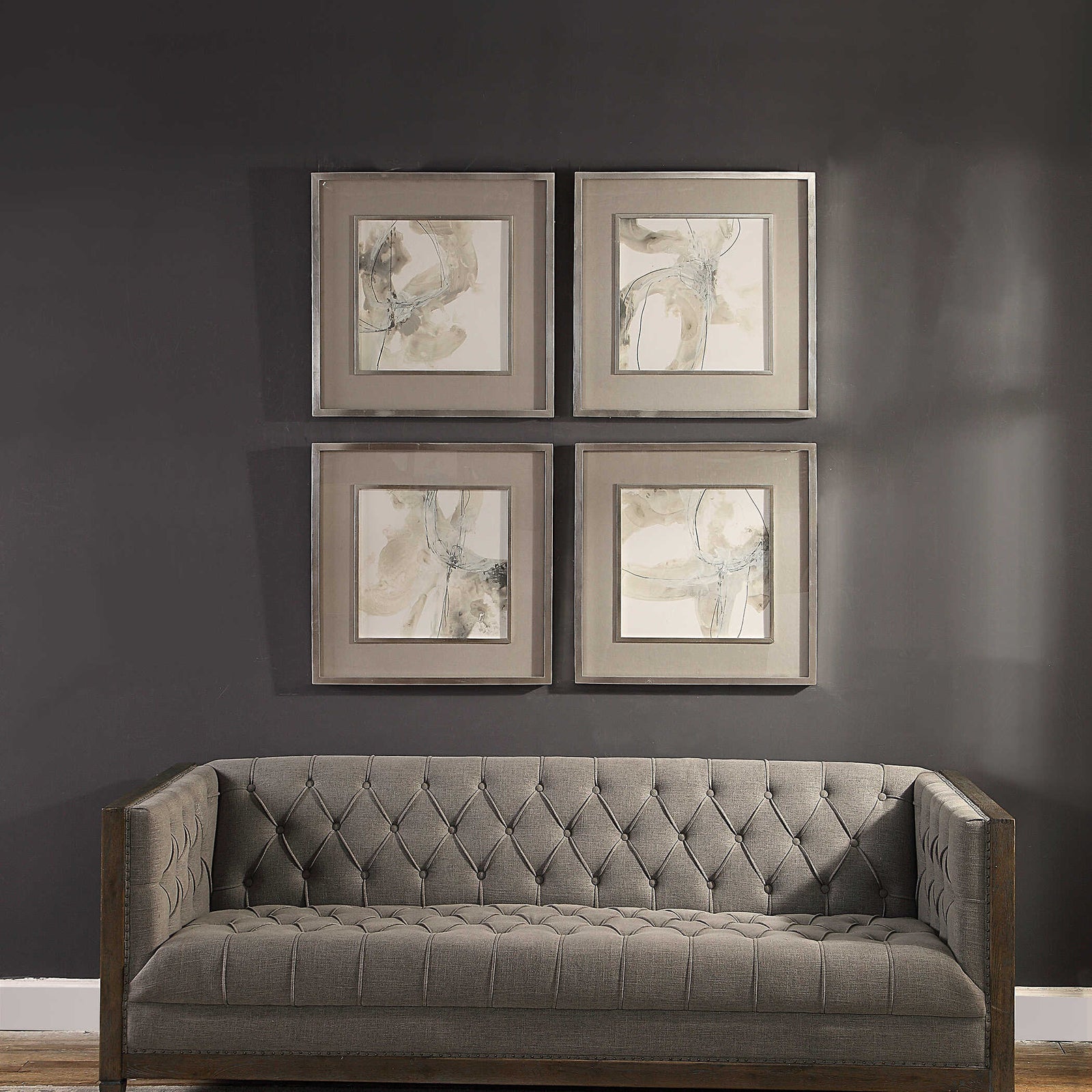 American Home Furniture Uttermost Divination Abstract Art, S/4