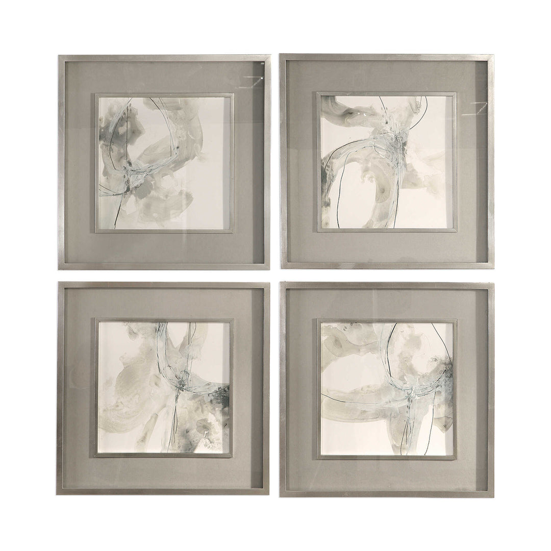 American Home Furniture Uttermost Divination Abstract Art, S/4