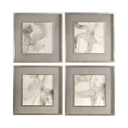 American Home Furniture Uttermost Divination Abstract Art, S/4
