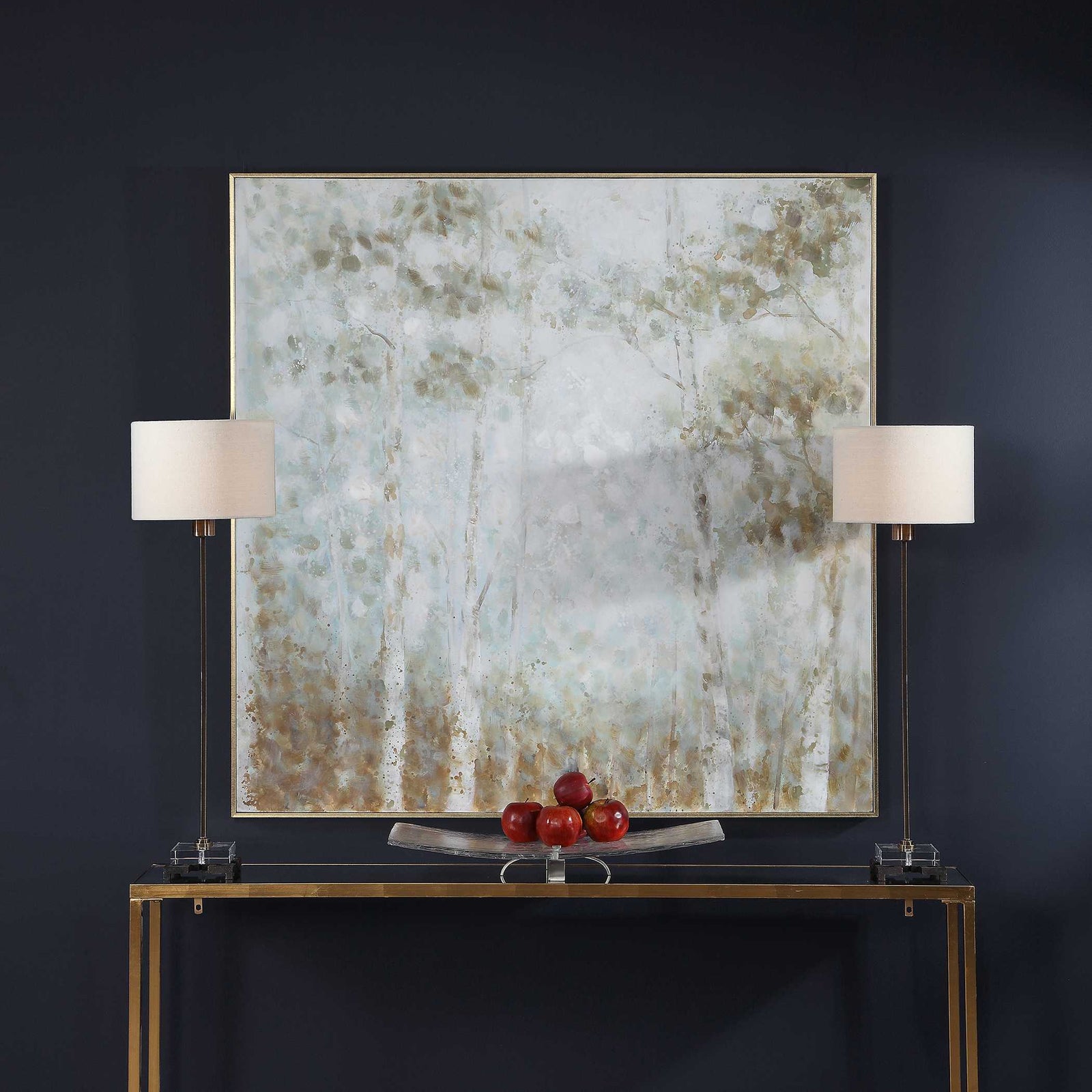 American Home Furniture Uttermost Cotton Woods Hand Painted Canvas
