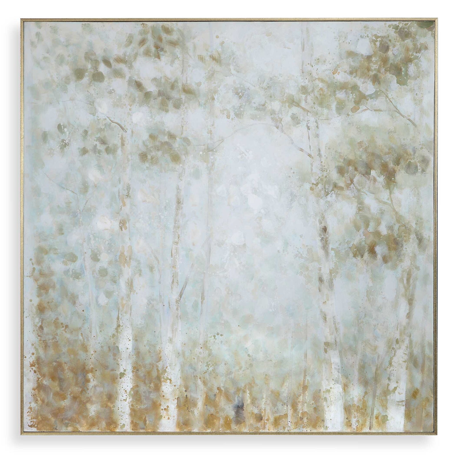 American Home Furniture Uttermost Cotton Woods Hand Painted Canvas
