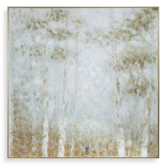 American Home Furniture Uttermost Cotton Woods Hand Painted Canvas