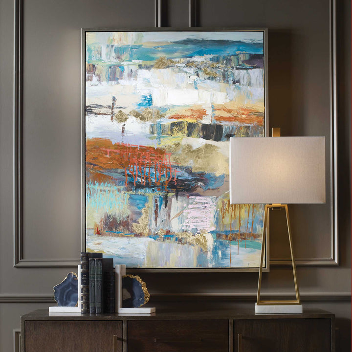 American Home Furniture Uttermost Fiesta Hand Painted Canvas