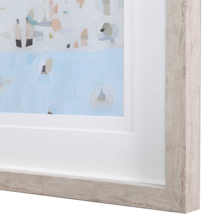 American Home Furniture Uttermost Sea Glass Sandbar Framed Prints, Set/2