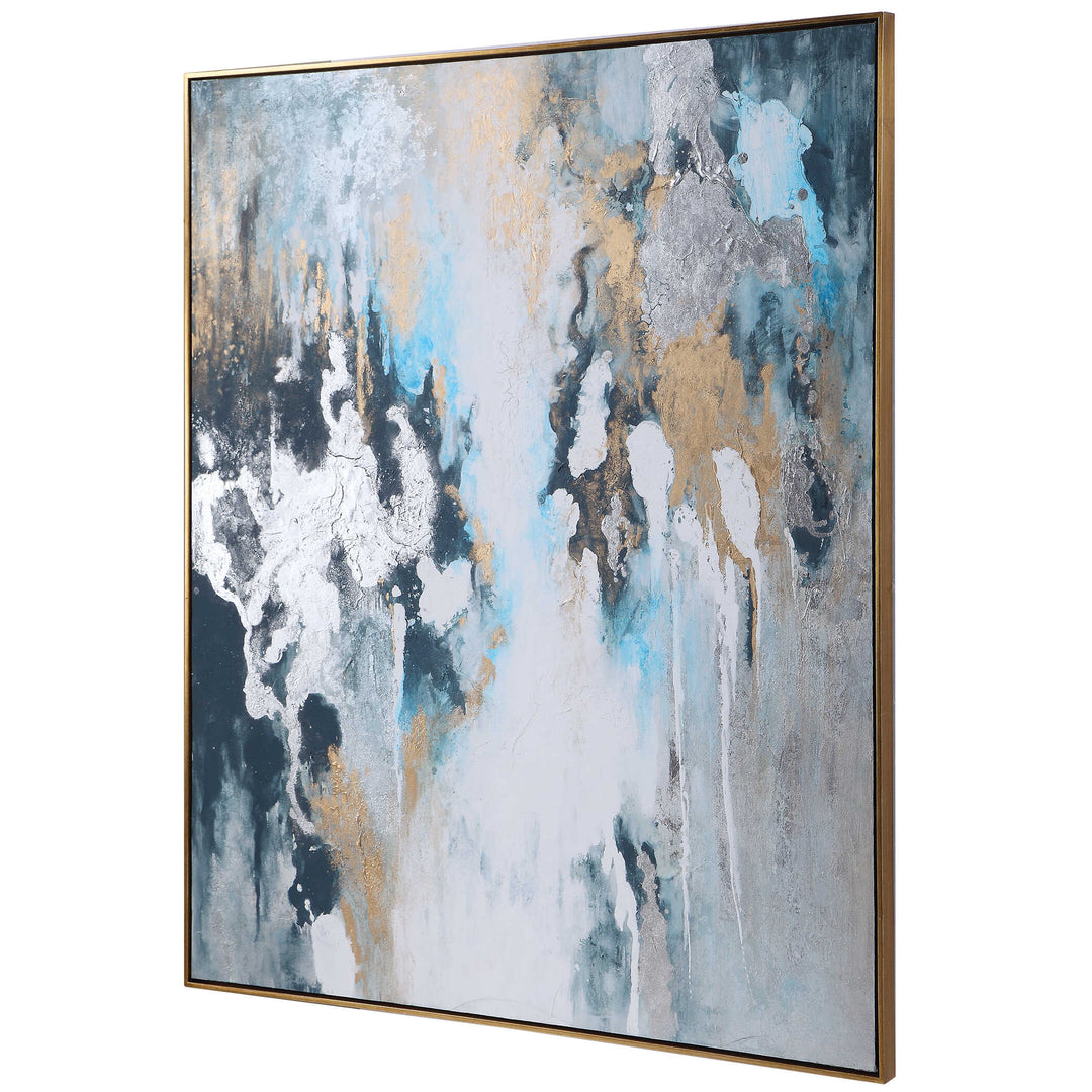 American Home Furniture Uttermost Stormy Seas Hand Painted Canvas