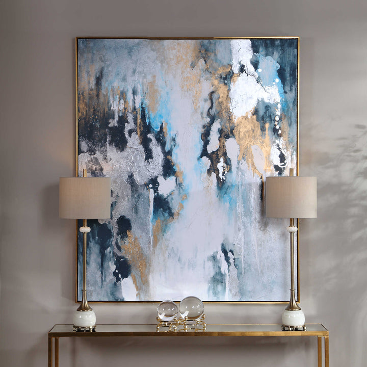 American Home Furniture Uttermost Stormy Seas Hand Painted Canvas