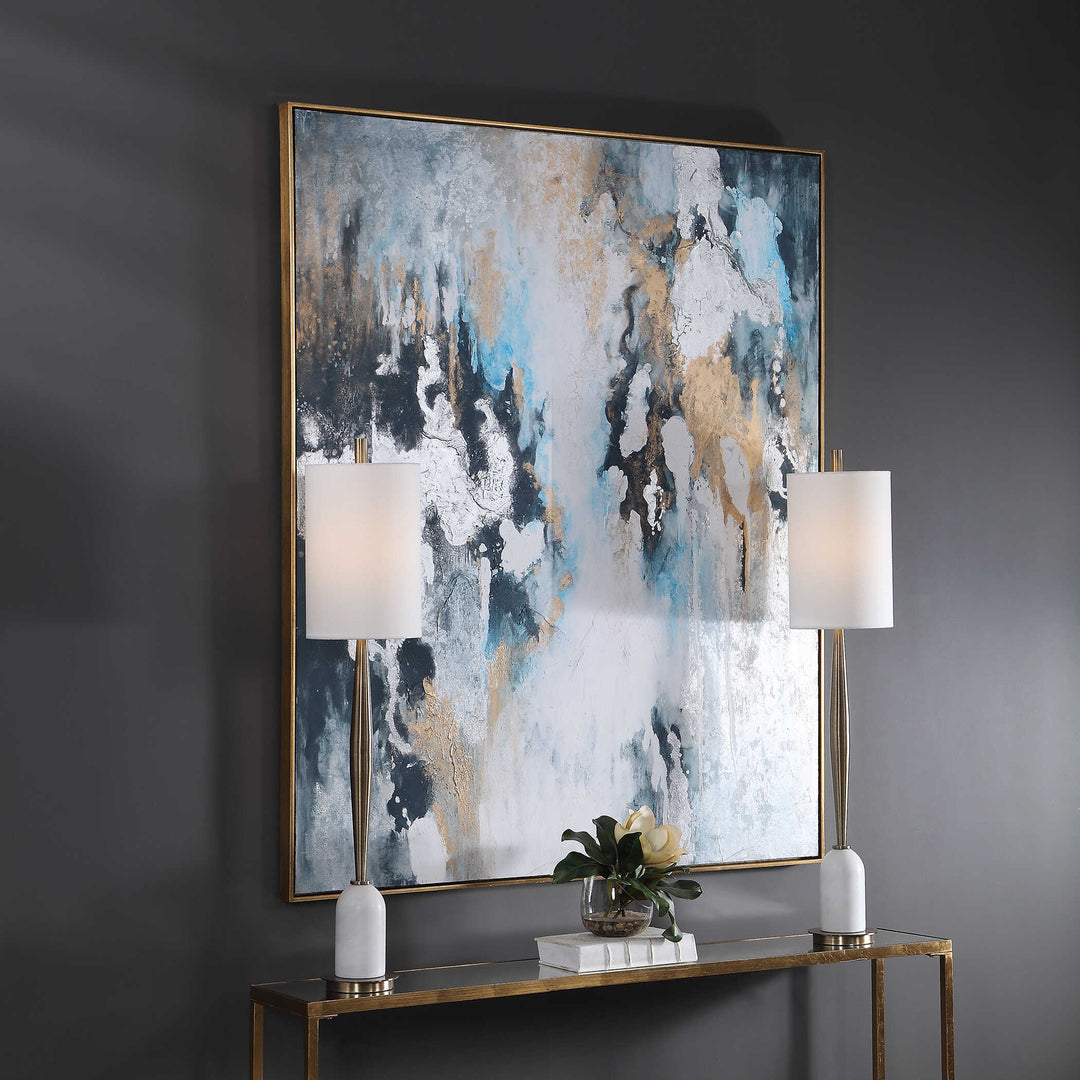 American Home Furniture Uttermost Stormy Seas Hand Painted Canvas