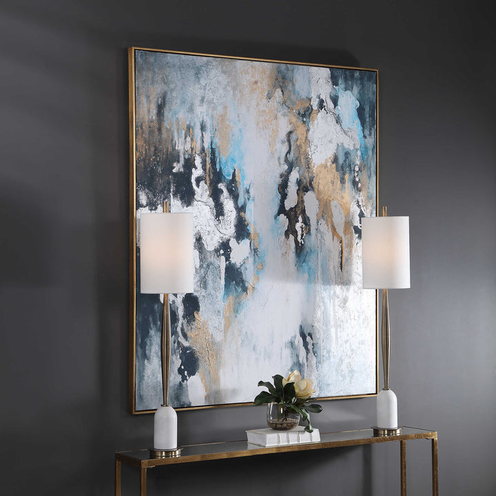 American Home Furniture Uttermost Stormy Seas Hand Painted Canvas