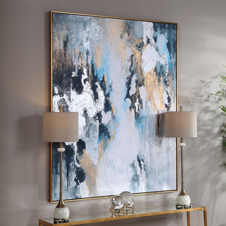American Home Furniture Uttermost Stormy Seas Hand Painted Canvas