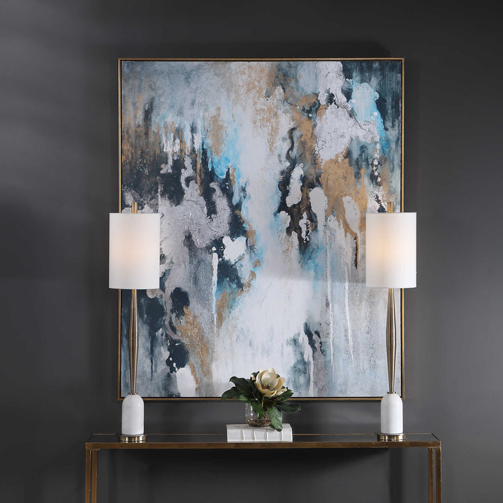 American Home Furniture Uttermost Stormy Seas Hand Painted Canvas