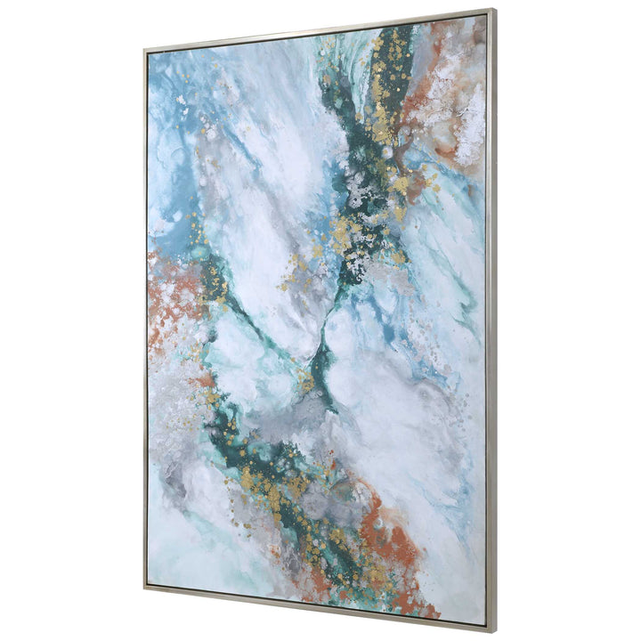 American Home Furniture Uttermost Mercury Hand Abstract Art