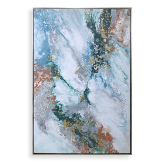 American Home Furniture Uttermost Mercury Hand Abstract Art
