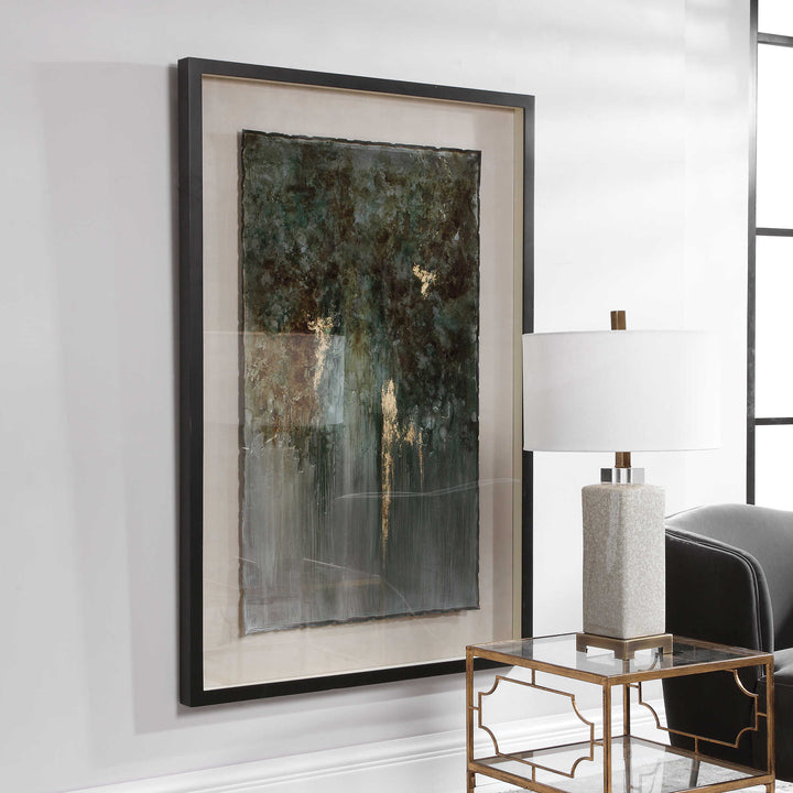American Home Furniture Uttermost Rustic Patina Grande Abstract Art