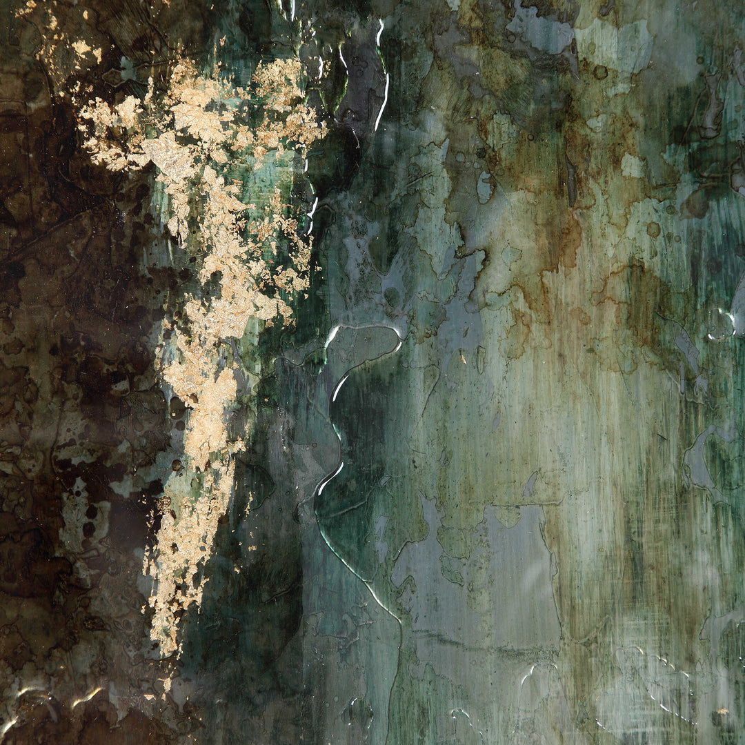 American Home Furniture Uttermost Rustic Patina Grande Abstract Art