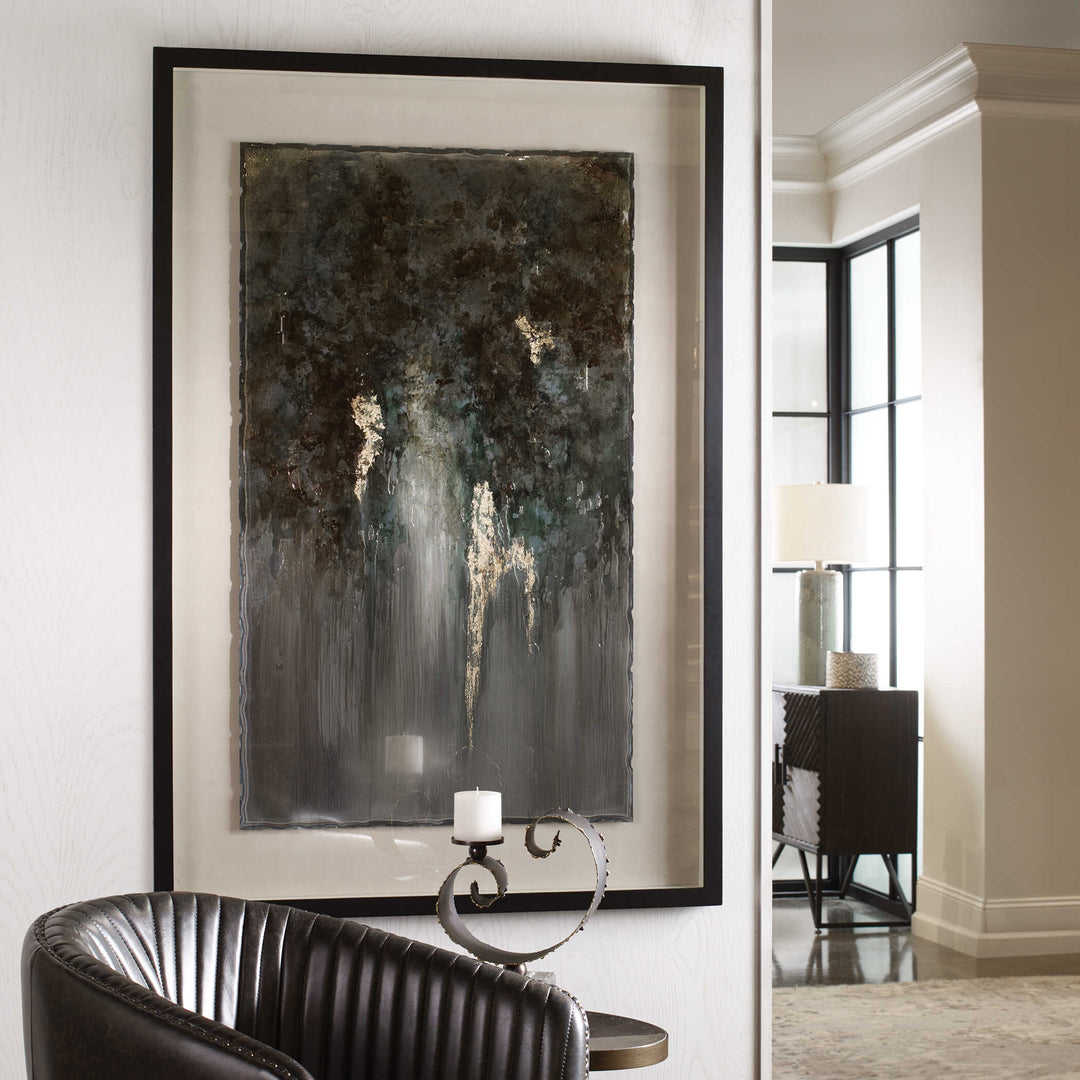 American Home Furniture Uttermost Rustic Patina Grande Abstract Art
