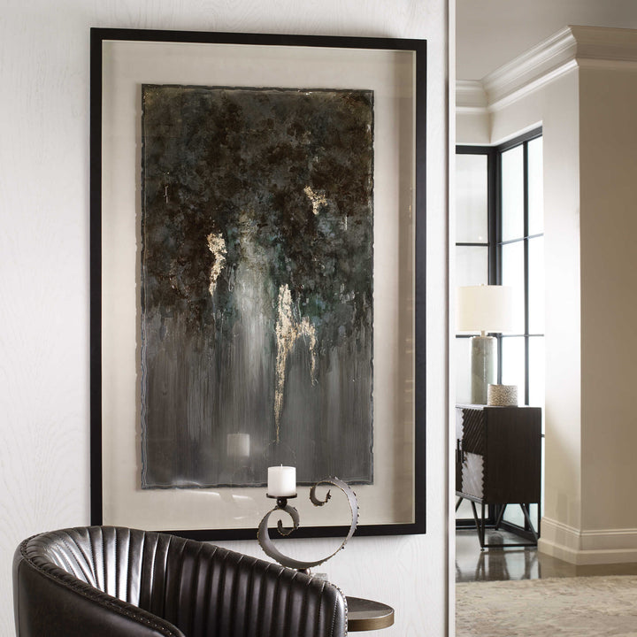 American Home Furniture Uttermost Rustic Patina Grande Abstract Art