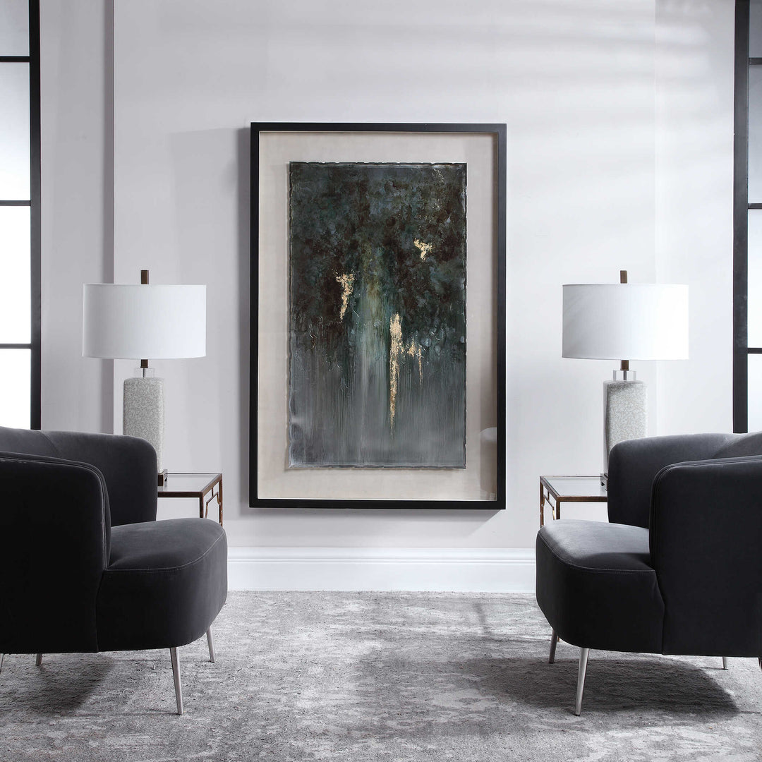 American Home Furniture Uttermost Rustic Patina Grande Abstract Art