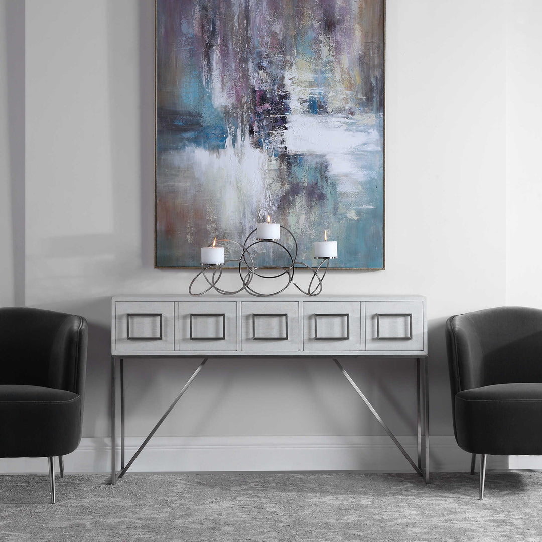 American Home Furniture Uttermost Elevation Abstract Art