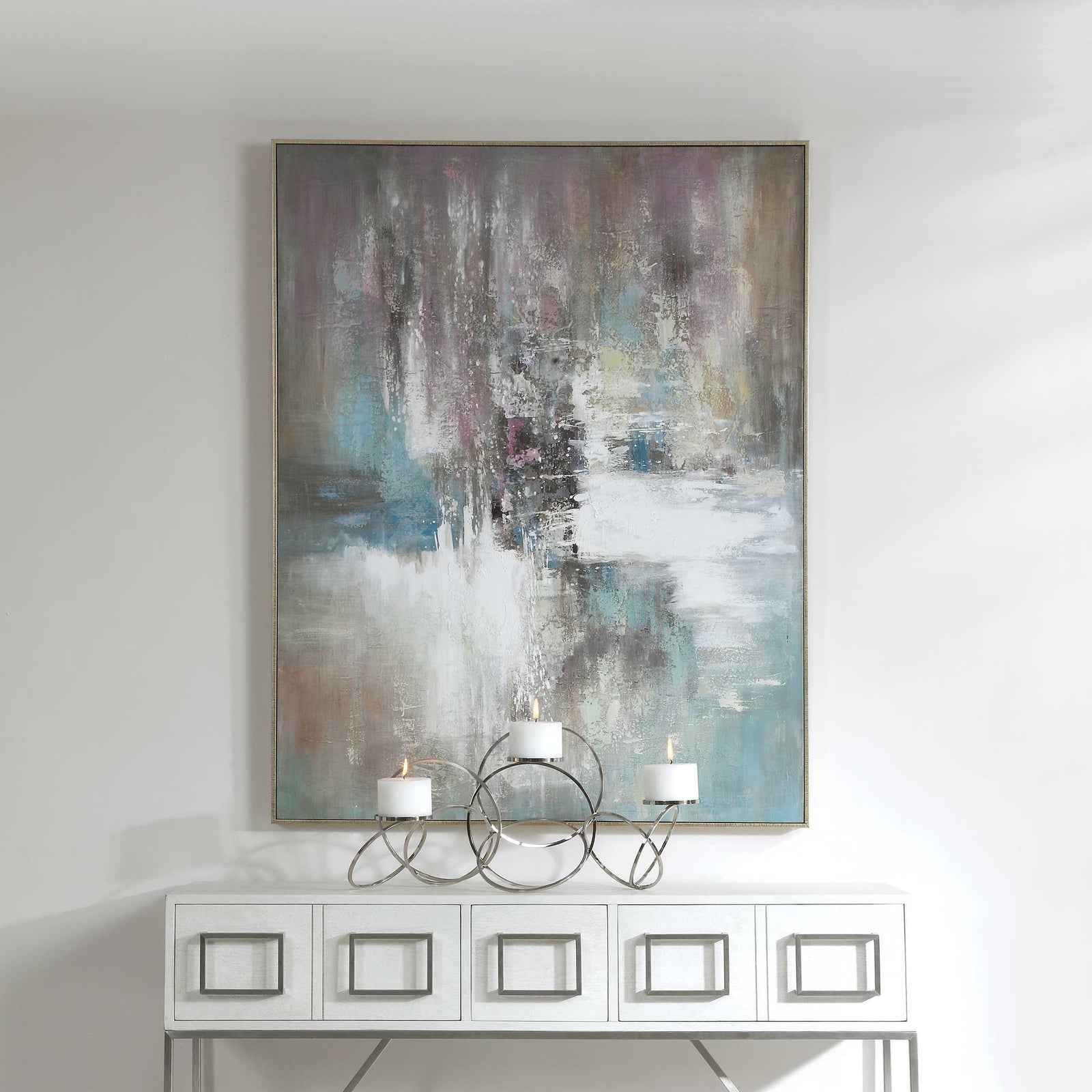 American Home Furniture Uttermost Elevation Abstract Art