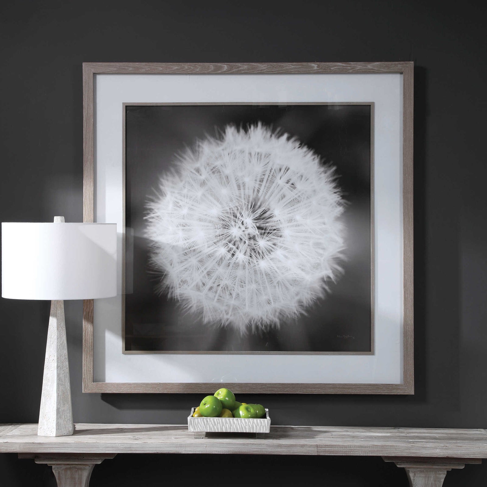American Home Furniture Uttermost Dandelion Seedhead Framed Print