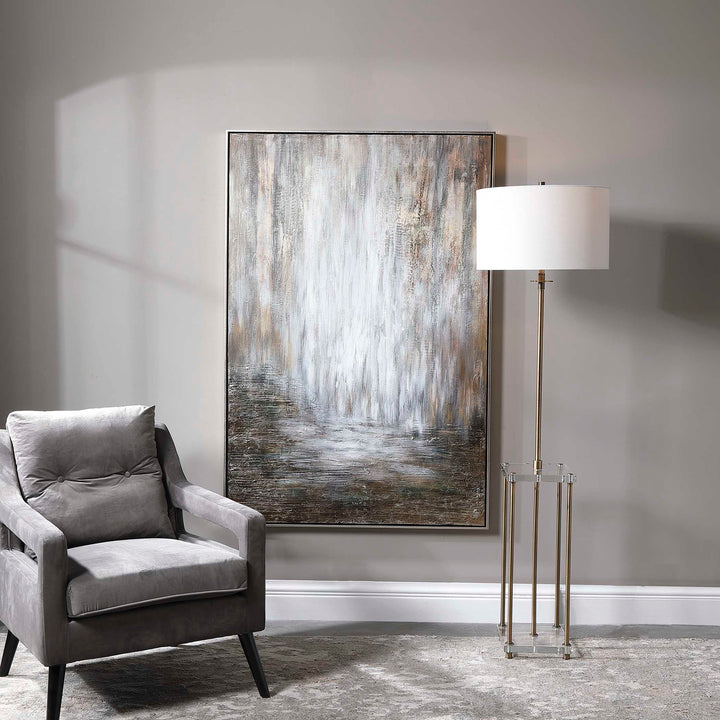 American Home Furniture Uttermost Desert Rain Hand Painted Abstract Art