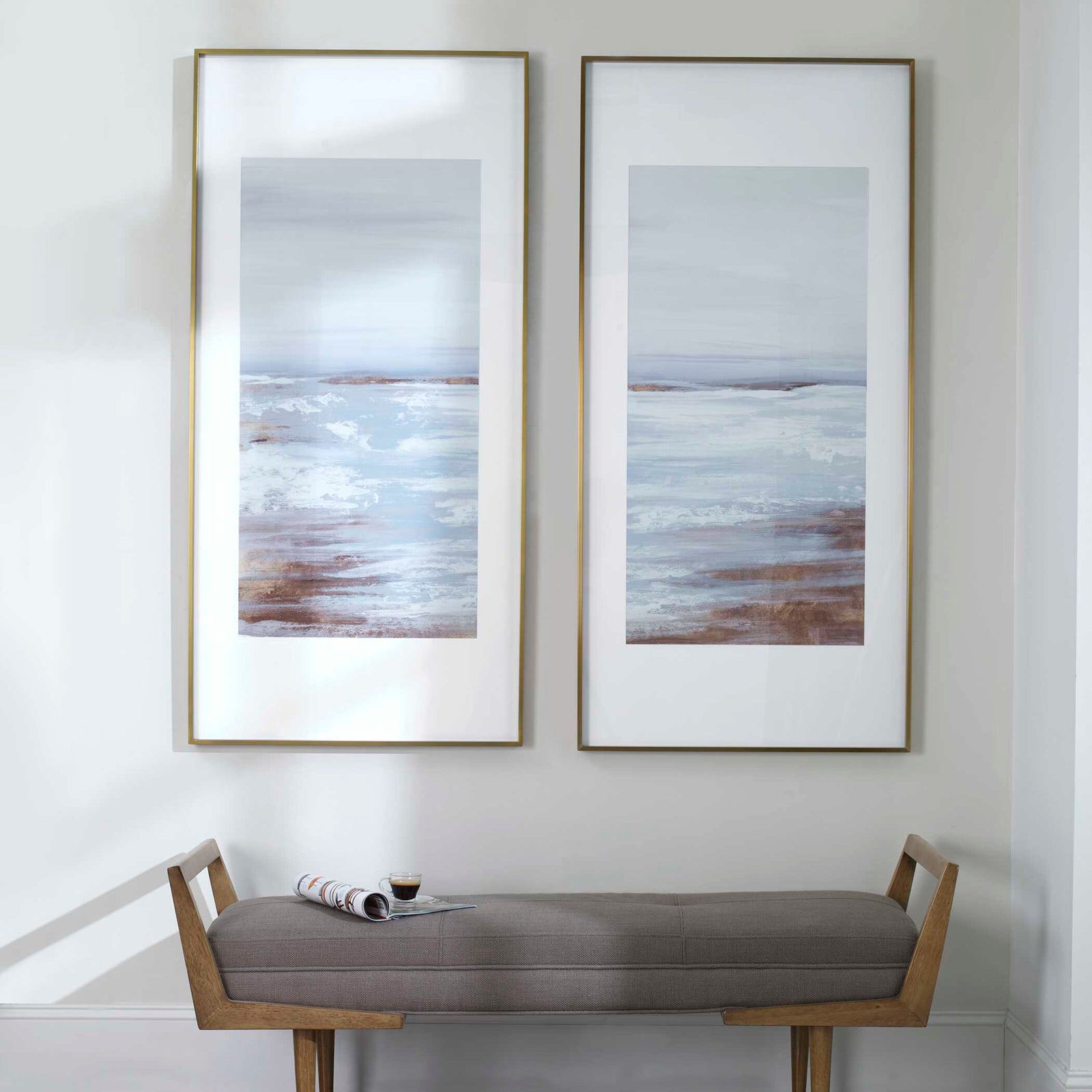 American Home Furniture Uttermost Coastline Framed Prints, Set of 2