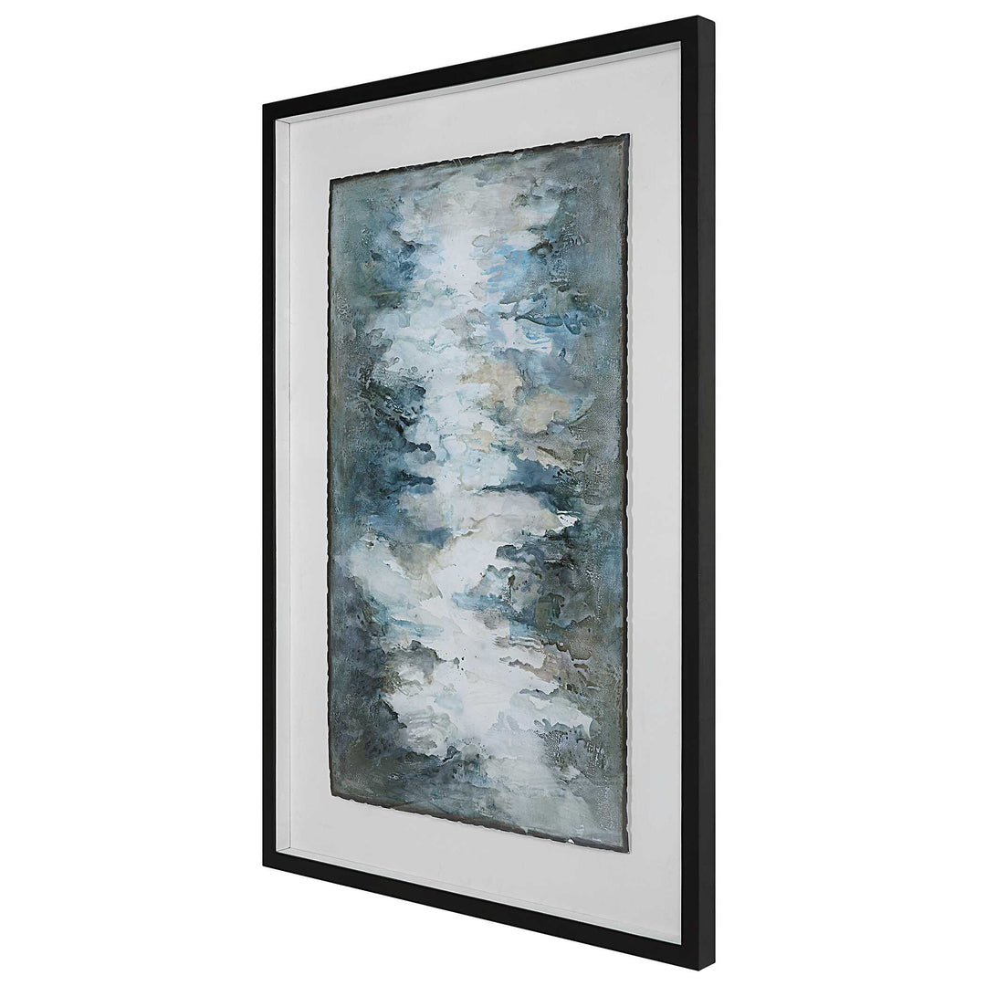 American Home Furniture Uttermost Lakeside Grande Framed Abstract Print