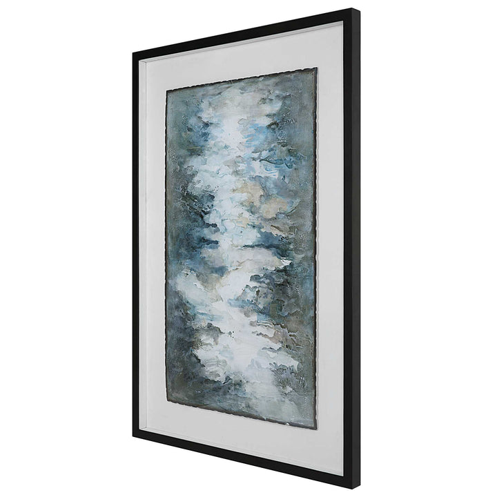 American Home Furniture Uttermost Lakeside Grande Framed Abstract Print