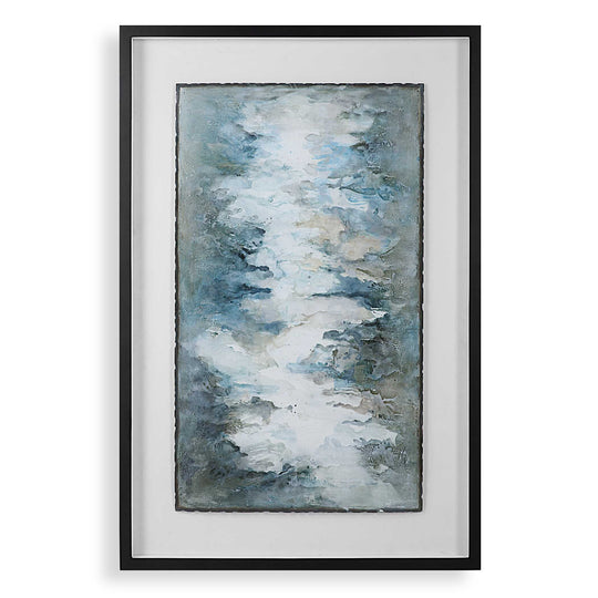 American Home Furniture Uttermost Lakeside Grande Framed Abstract Print