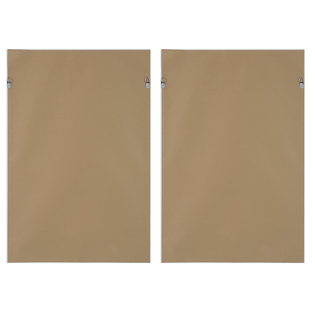 American Home Furniture Uttermost Burgundy Interjection Abstract Prints Set of 2