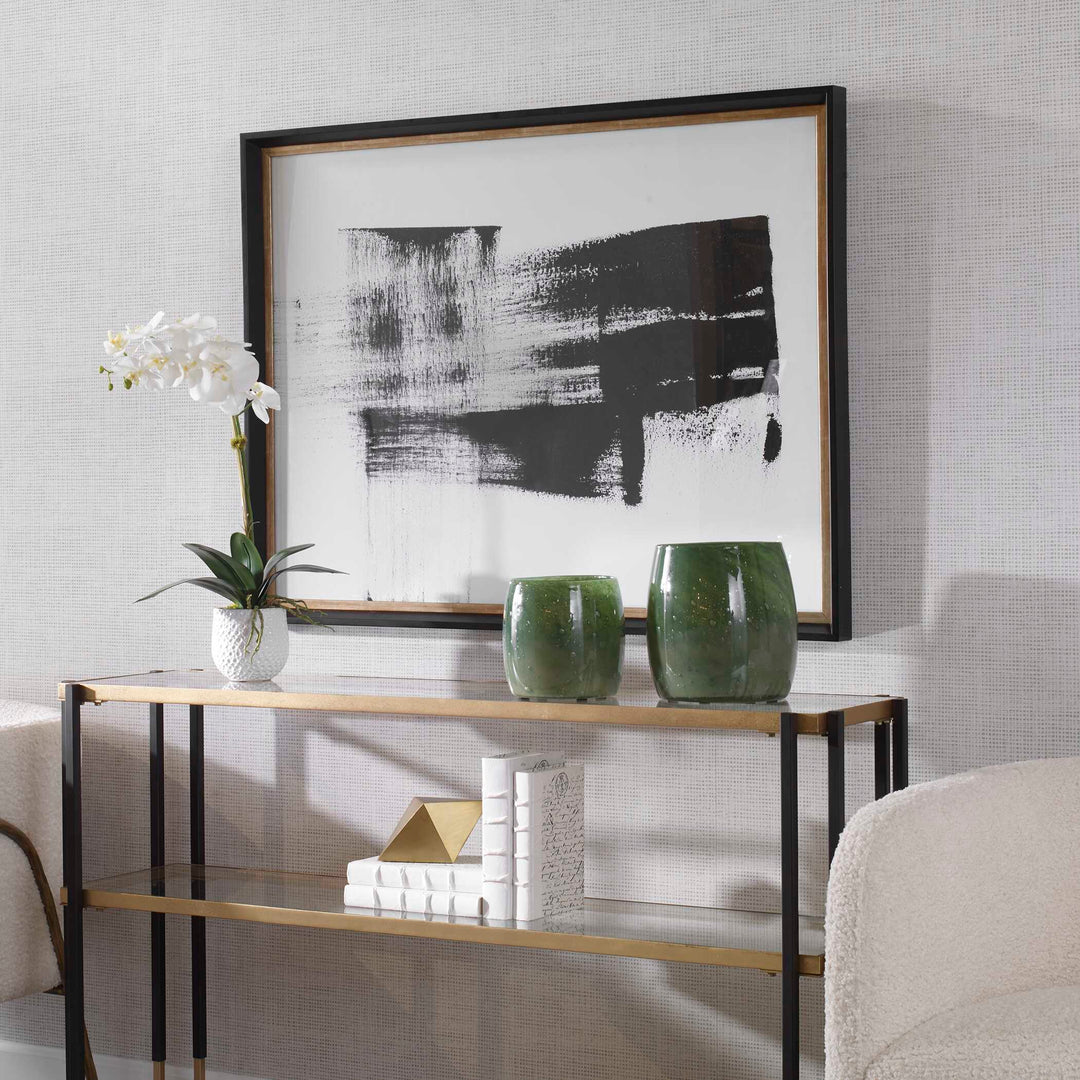 American Home Furniture Uttermost Mystere Framed Contemporary Print