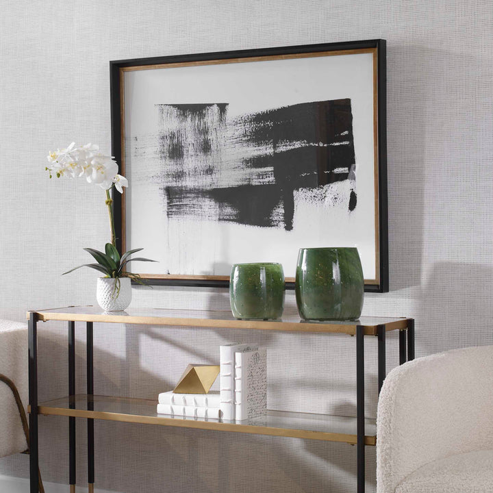 American Home Furniture Uttermost Mystere Framed Contemporary Print